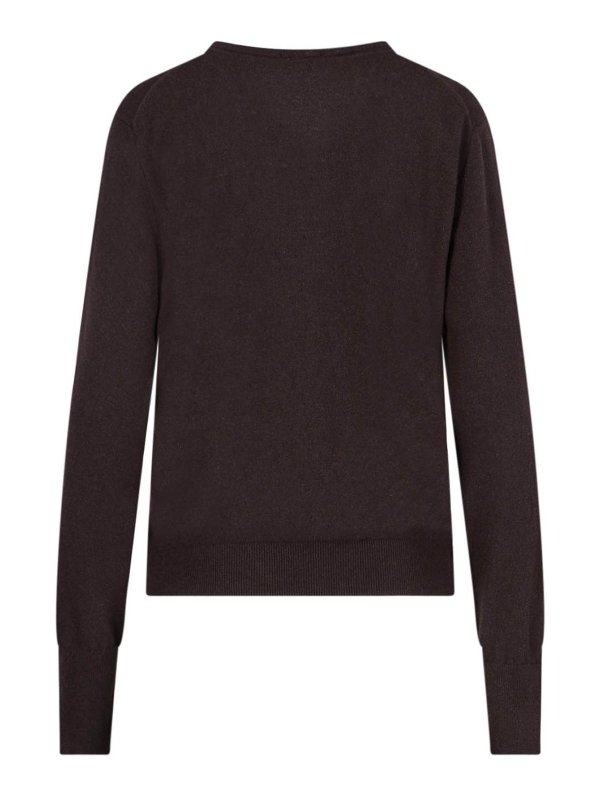 The Best Shops DRUMOHR: U-Boot-Ausschnitt - U-Boot-Pullover - Braun