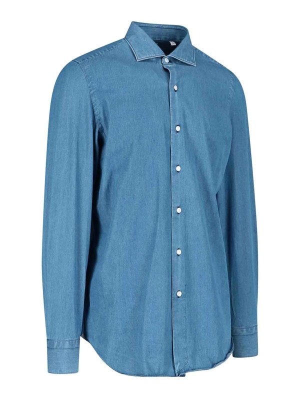 The Best Shops FINAMORE 1925: Hemden - Hemd - Blau