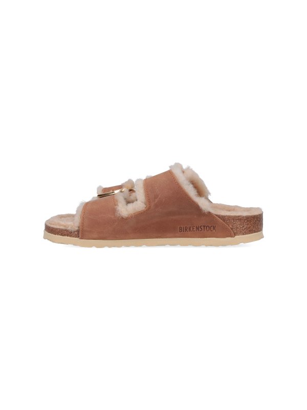 Birkenstock arizona best sale fur nude