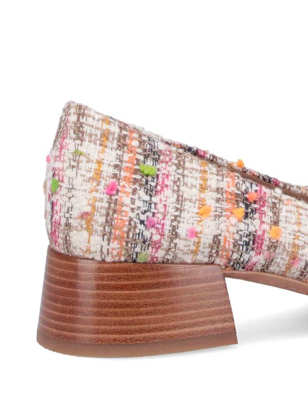 Tweed heel ballet flats shop online: TORY BURCH