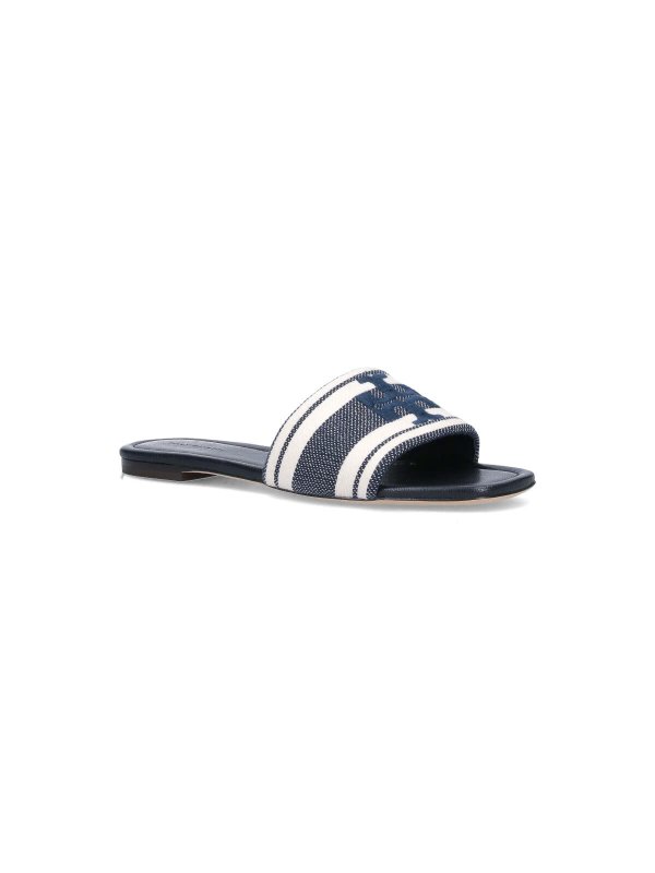 TORY BURCH: sandals online - Logo slide sandals