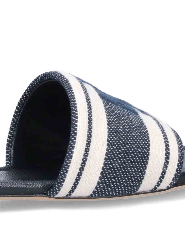 Logo slide sandals shop online: TORY BURCH