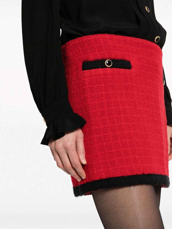 Checked tweed low-waist mini skirt shop online: ALESSANDRA RICH