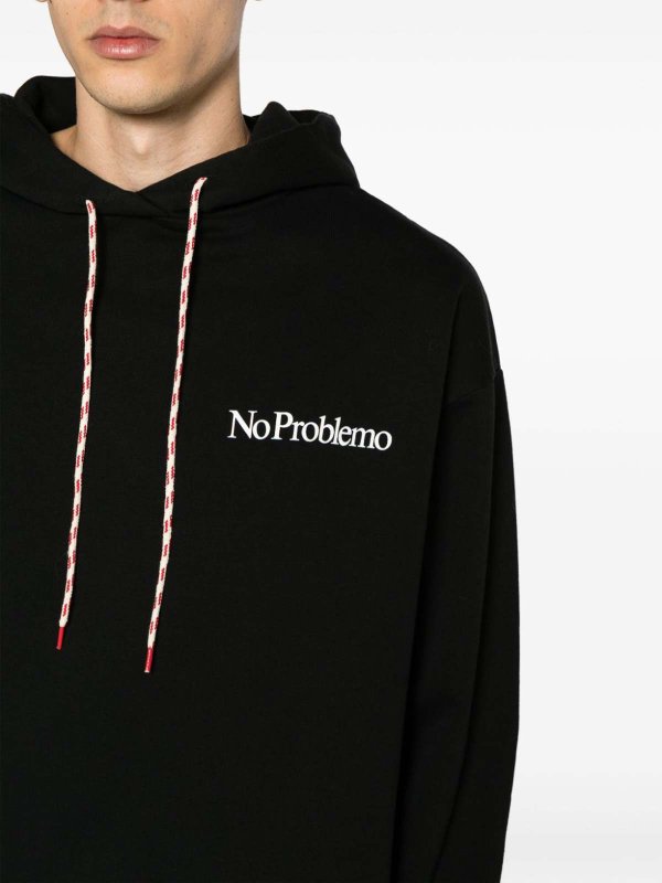 The Best Shops ARIES: Sweatshirts & Sweaters - No problemo cotton hoodie