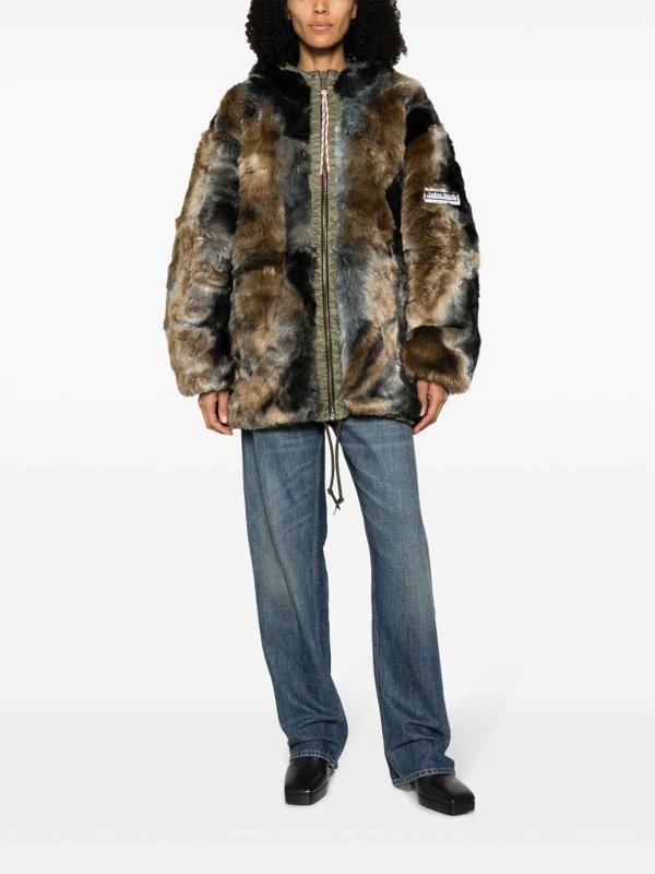 ARIES: parkas online - Reversible nylon parka