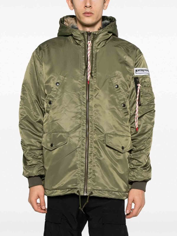 Reversible nylon parka shop online: ARIES