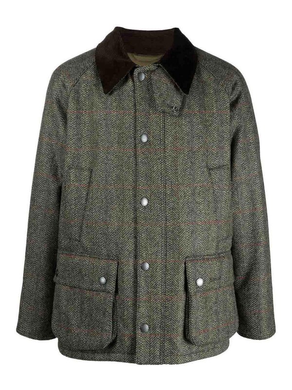 BARBOUR: short coats - Bedale wool coat
