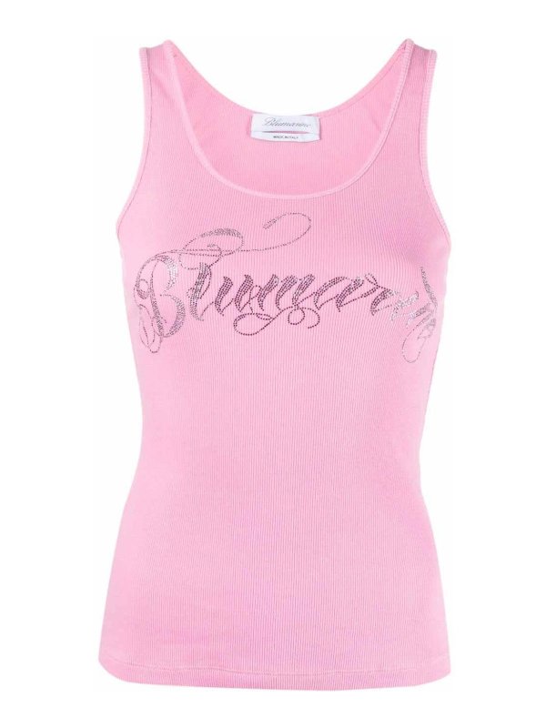 BLUMARINE: トップス＆タンクトップ - トップ/タンクトップ - ヌードカラー