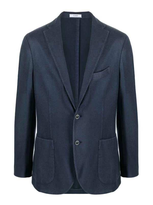 BOGLIOLI: casual jackets - Single-breasted cashmere jacket