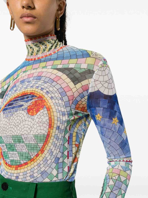 CASABLANCA buy online Printed mesh top