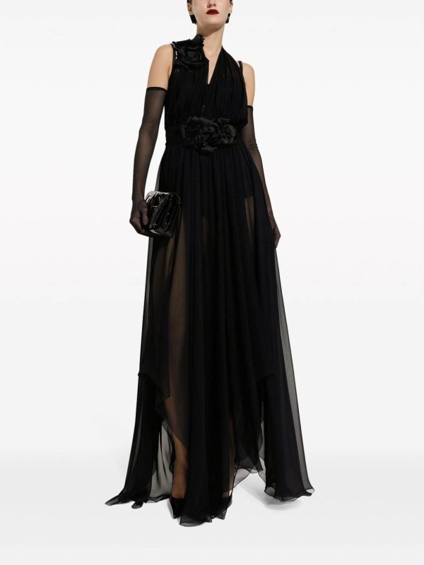 DOLCE & GABBANA: maxi dresses online - Silk long dress