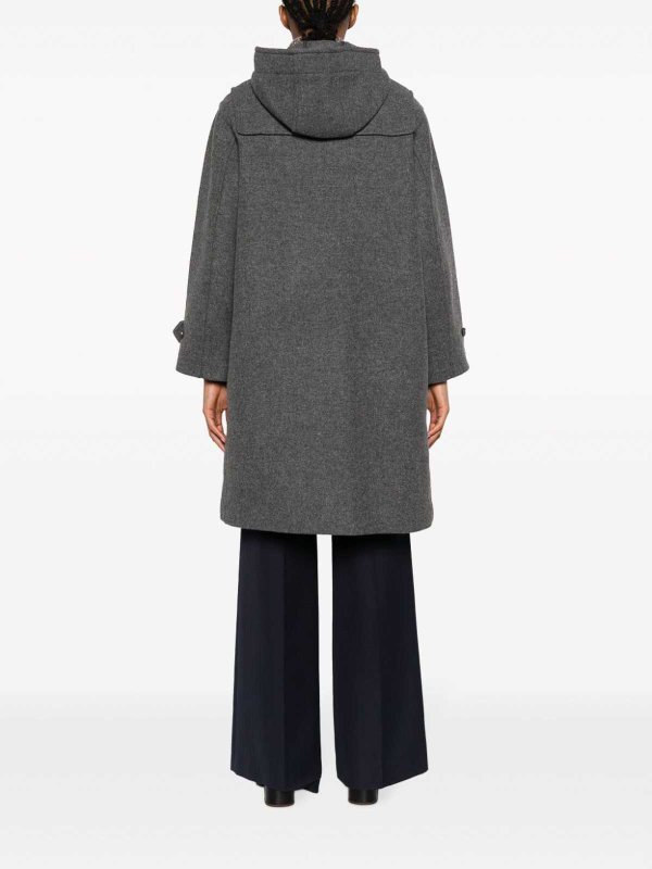 Wool blend duffle coat shop online: DUNST