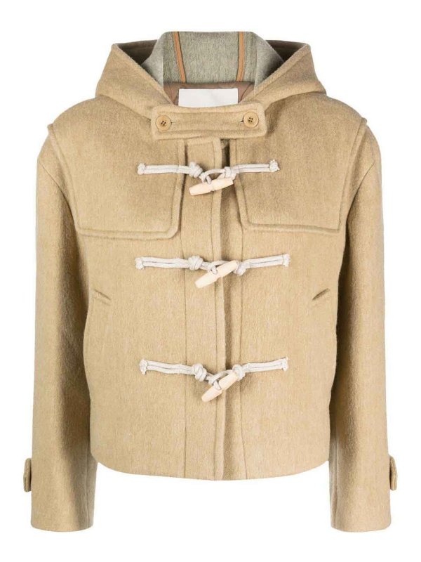 DUNST: short coats - Wool blend cropped duffle coat