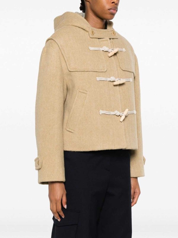 The Best Shops DUNST: short coats - Wool blend cropped duffle coat