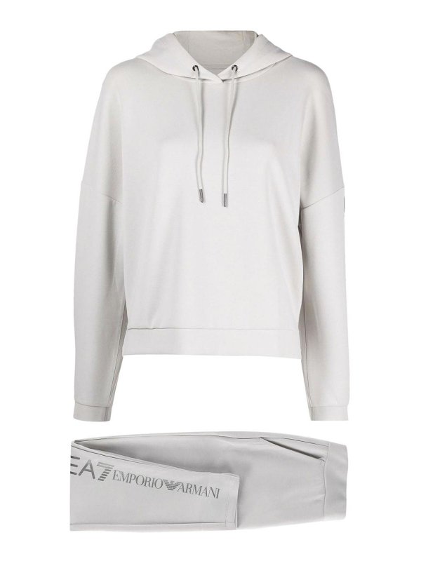 EA7 Emporio Armani: スウェットパンツ - トラックスーツ ボトムス - グレー