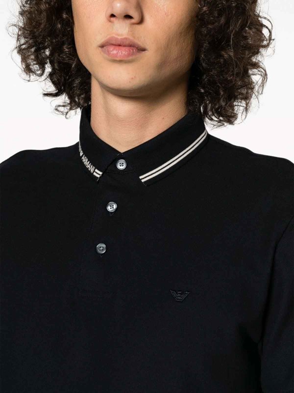 EMPORIO ARMANI: ポロシャツ online - ポロシャツ - ブルー