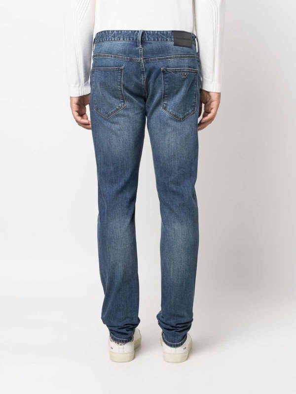 The Best Shops EMPORIO ARMANI: ブーツカットジーンズ - ブーツカットジーンズ - ブルー