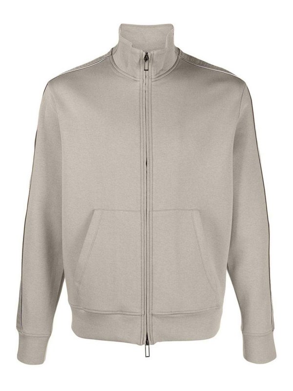 EMPORIO ARMANI: Sweatshirts & Sweaters - Cotton zipped sweatshirt