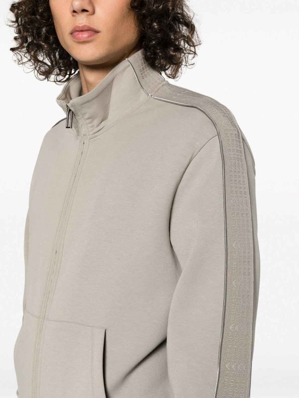 The Best Shops EMPORIO ARMANI: Sweatshirts & Sweaters - Cotton zipped sweatshirt