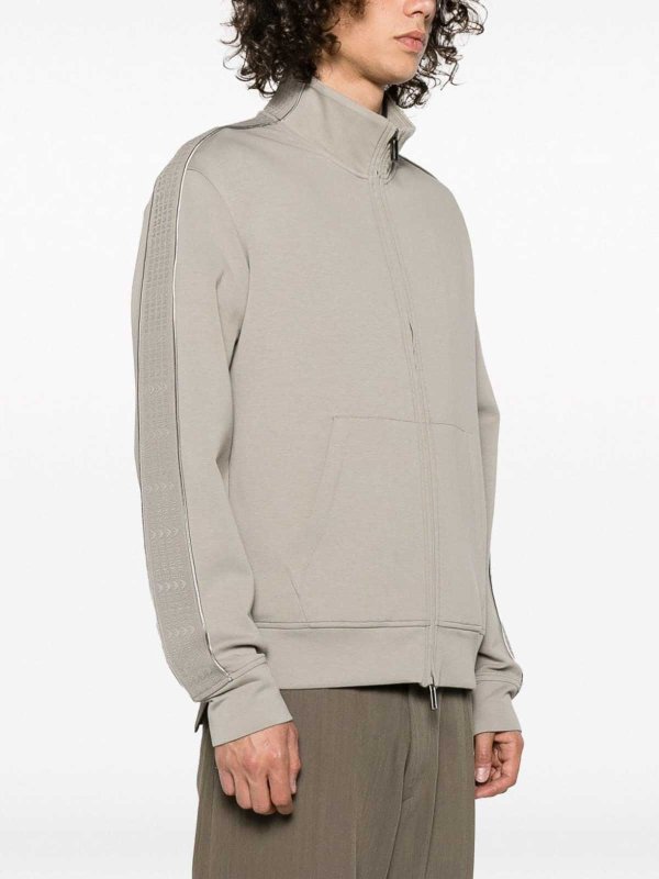 Cotton zipped sweatshirt shop online: EMPORIO ARMANI
