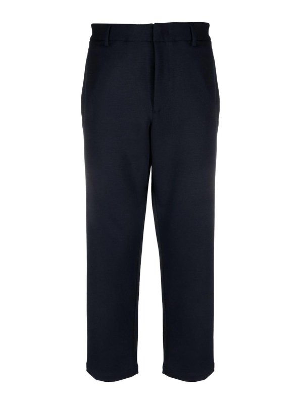 EMPORIO ARMANI: テーラードトラウザー - ショートパンツ - ブルー