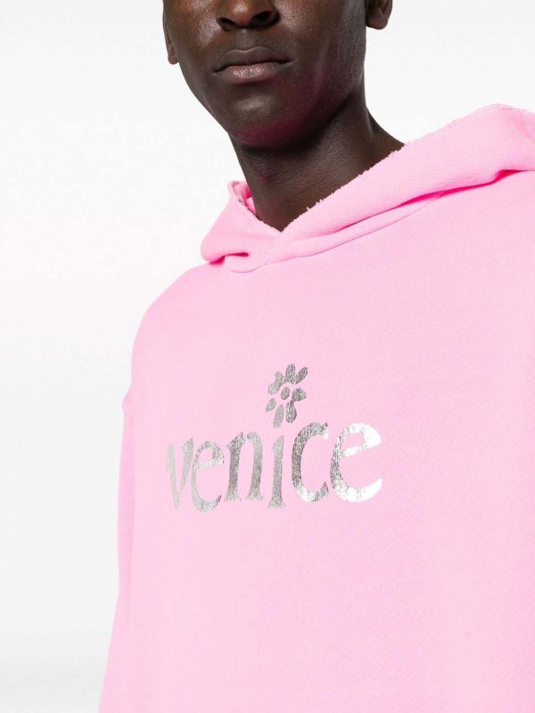 ERL Venice cotton hoodie - Nude & Neutrals - Men|ERL07T031PINK