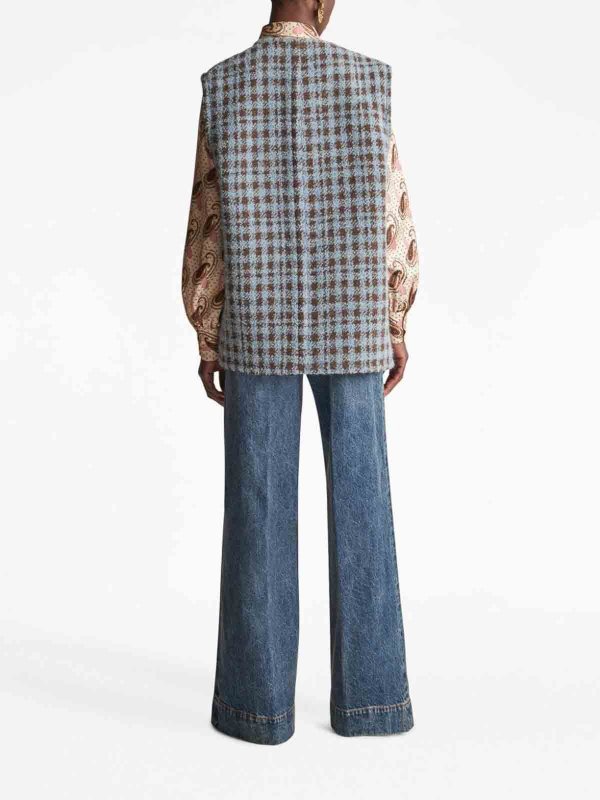 The Best Shops ETRO: Checked wool blend vest