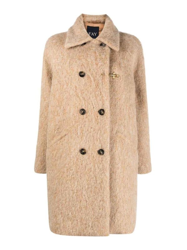 FAY: Capes & Ponchos - Cape - Camel