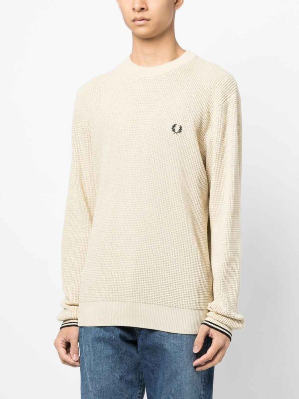 Fred perry merino discount crew neck jumper