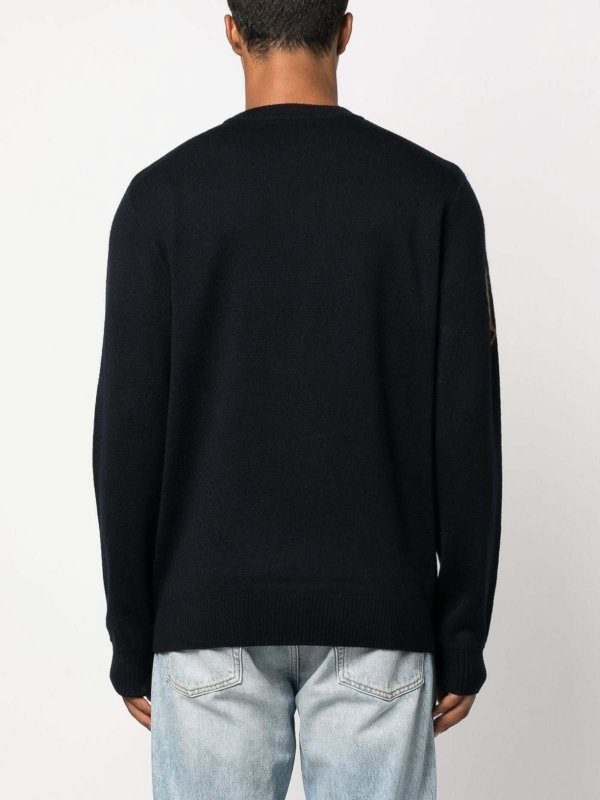 The Best Shops FRED PERRY: crew necks - Logo wool blend jumper
