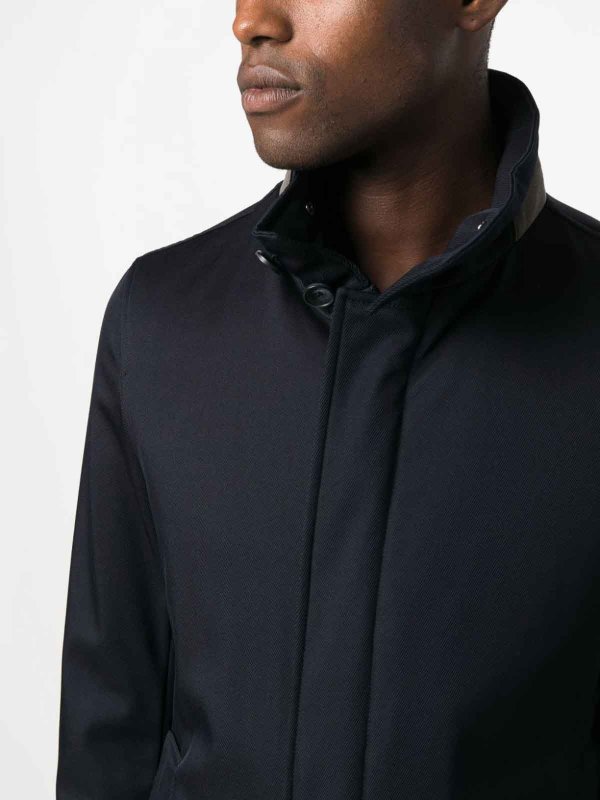 The Best Shops HERNO: casual jackets - Stand-up collar wool jacket