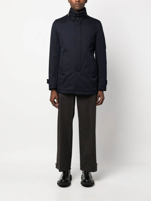 The Best Shops HERNO: Stand-up collar wool jacket