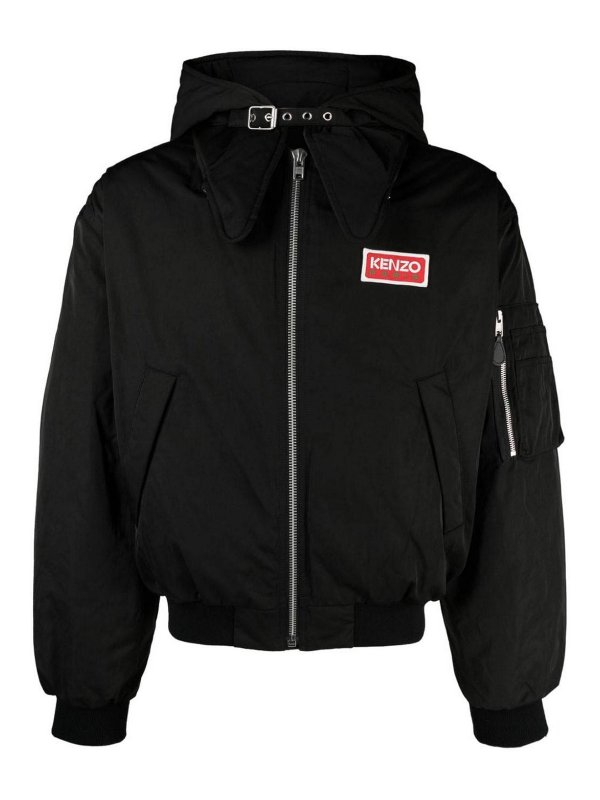 KENZO: casual jackets - Hooded bomber jacket