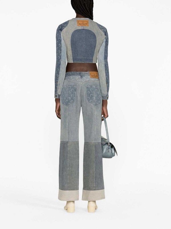 The Best Shops MARINE SERRE: ブーツカットジーンズ - ブーツカットジーンズ - デニム