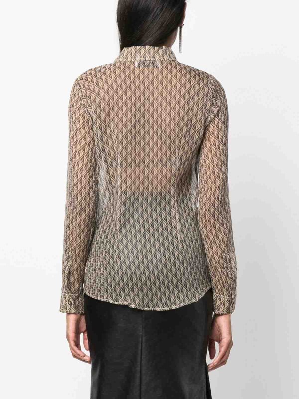 MARINE SERRE: Hemden online - Hemd - Beige