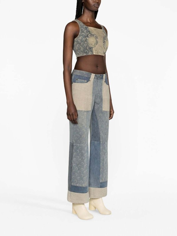 The Best Shops MARINE SERRE: Tops und Tank Tops - Top - Denim