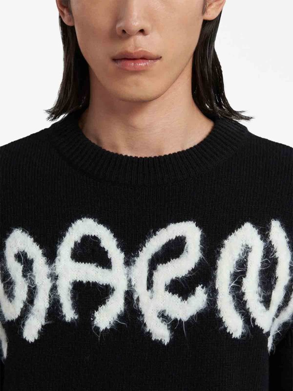 Marni: Pull col rond online - Pull Col Rond - Noir