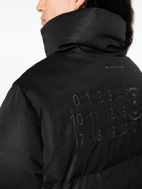 MM6 MAISON MARGIELA: casual jackets online - High-neck cropped puffer jacket