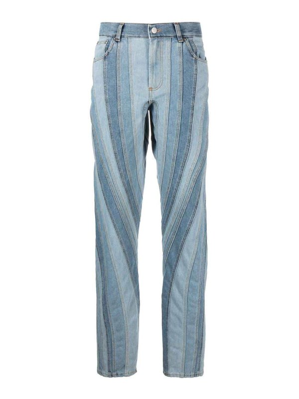 MUGLER: bootcut jeans - Light blue straight-leg jeans