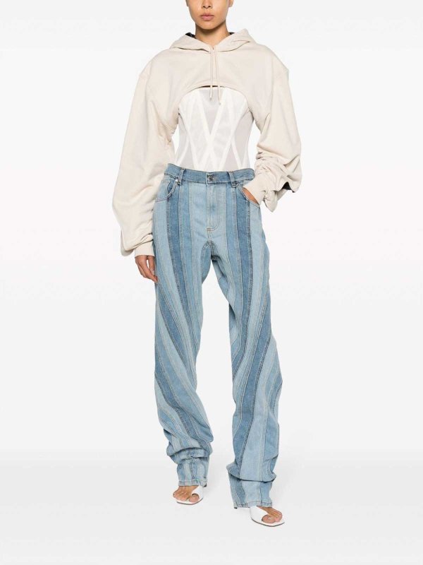 MUGLER: bootcut jeans online - Light blue straight-leg jeans