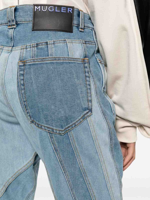 The Best Shops MUGLER: bootcut jeans - Light blue straight-leg jeans