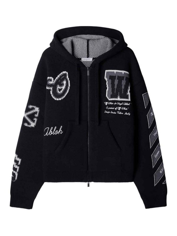 OFF-WHITE: Sudaderas y suéteres - Sudadera - Negro