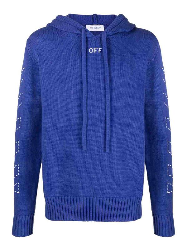 OFF-WHITE: Sudaderas y suéteres - Sudadera - Azul