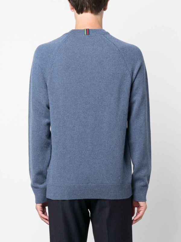 Merino wool raglan sweater shop online: PAUL SMITH