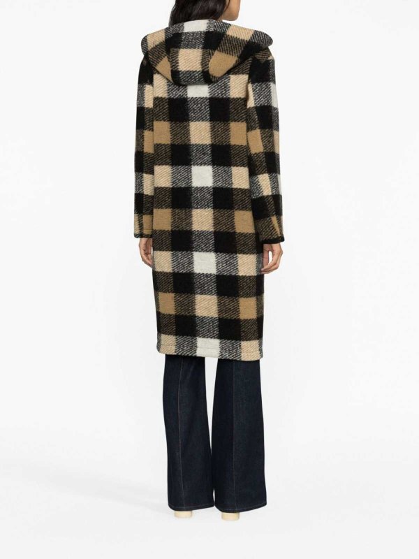 WOOLRICH buy online Checked wool blend coat