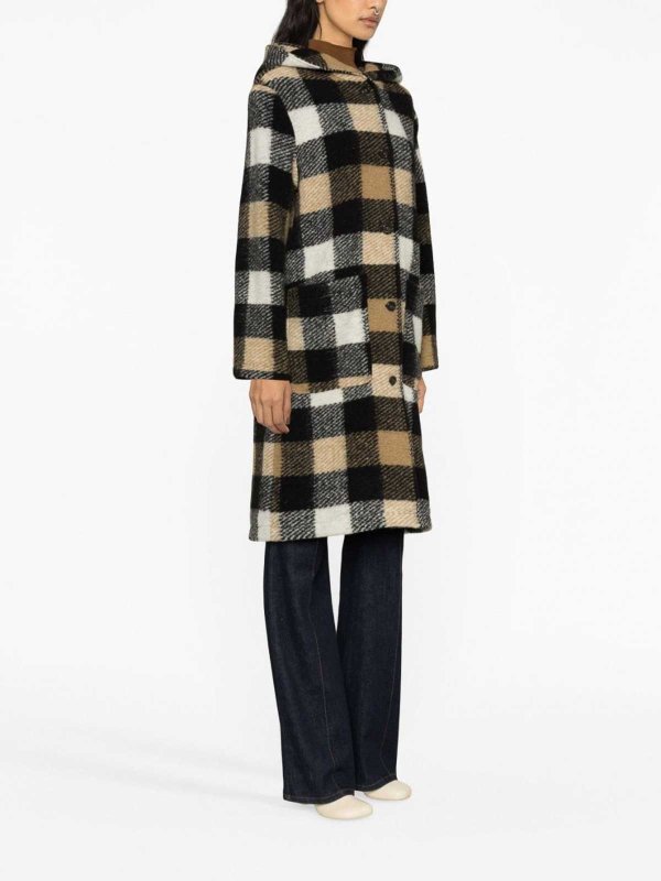 The Best Shops WOOLRICH: Checked wool blend coat