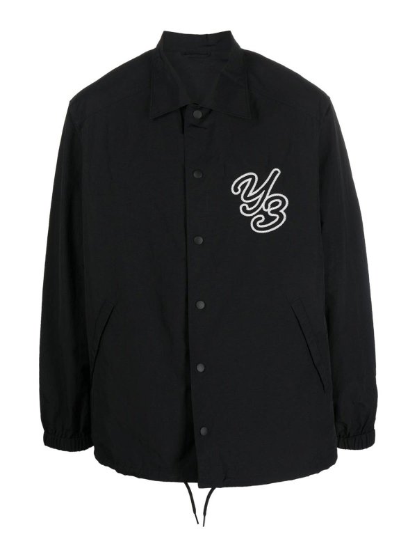 Y-3: casual jackets - Logo coach jacket