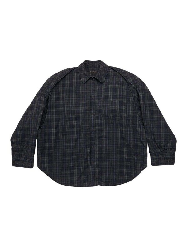BALENCIAGA: shirts - Checked flannel shirt