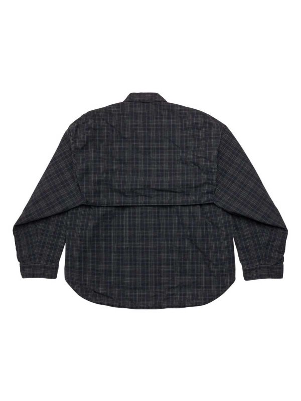 BALENCIAGA: shirts online - Checked flannel shirt