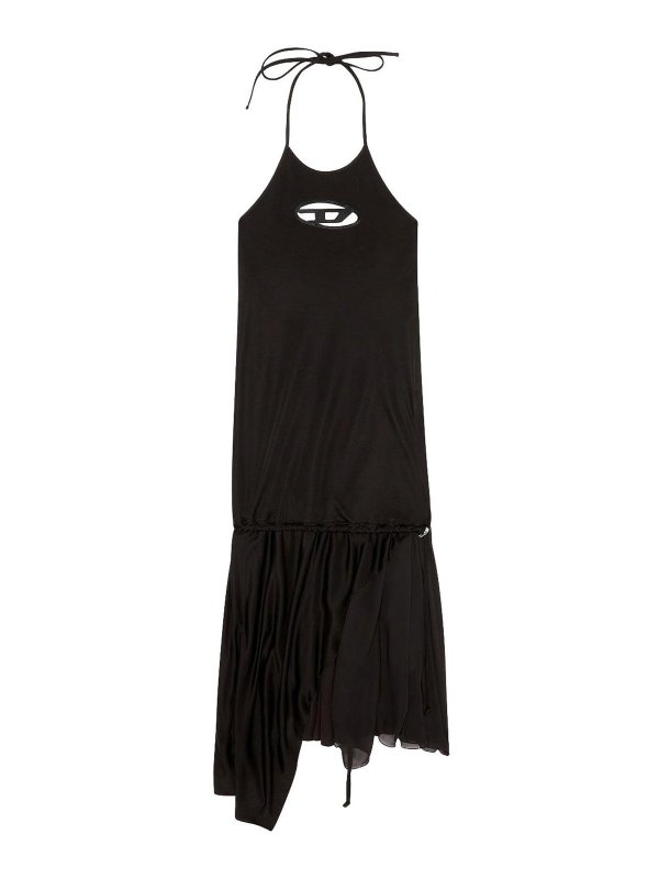 DIESEL: ショートドレス - ショートドレス - 黒